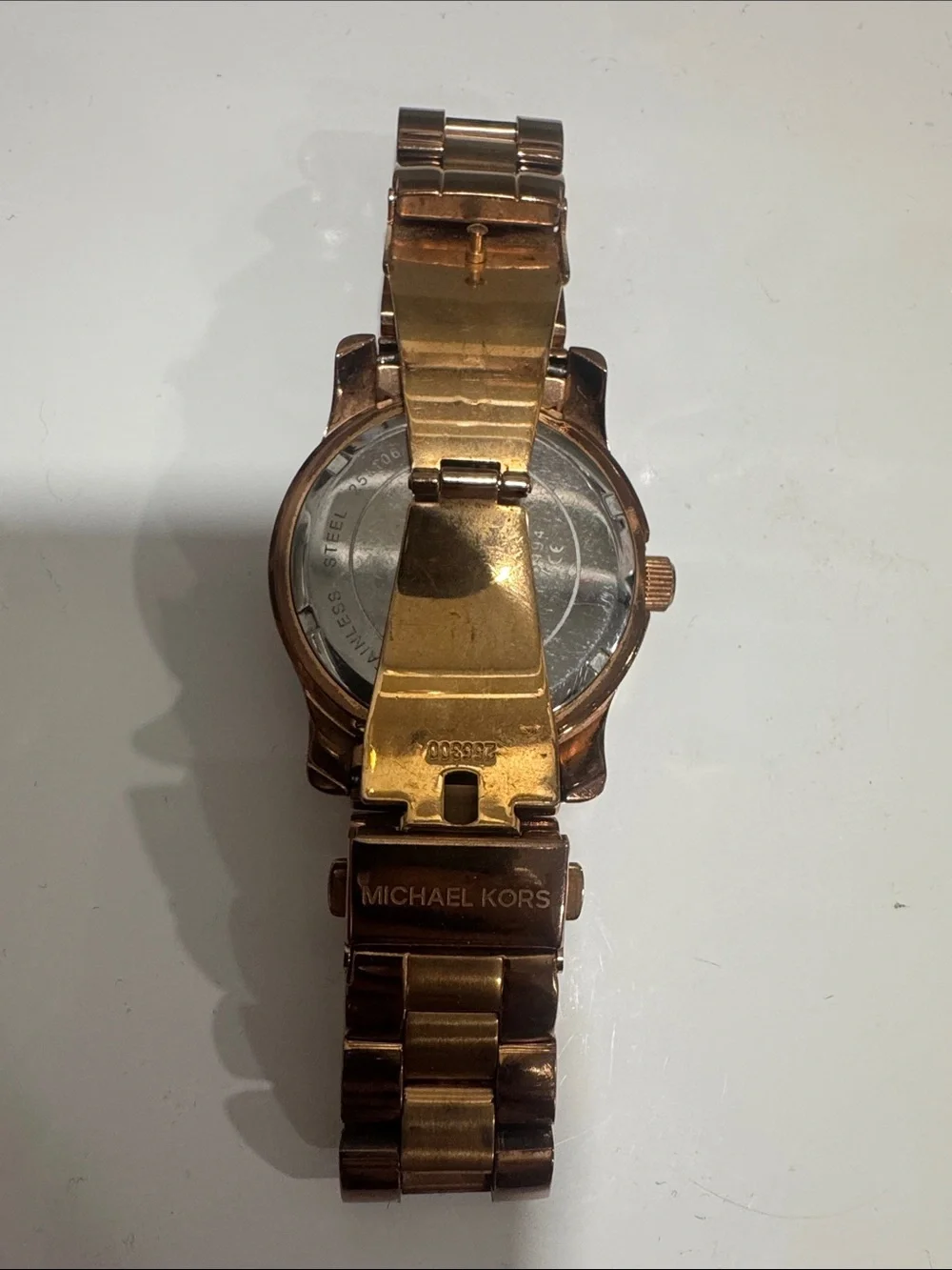 Michael Kors Rose Gold Crystal Bezel Women's Bracelet Watch